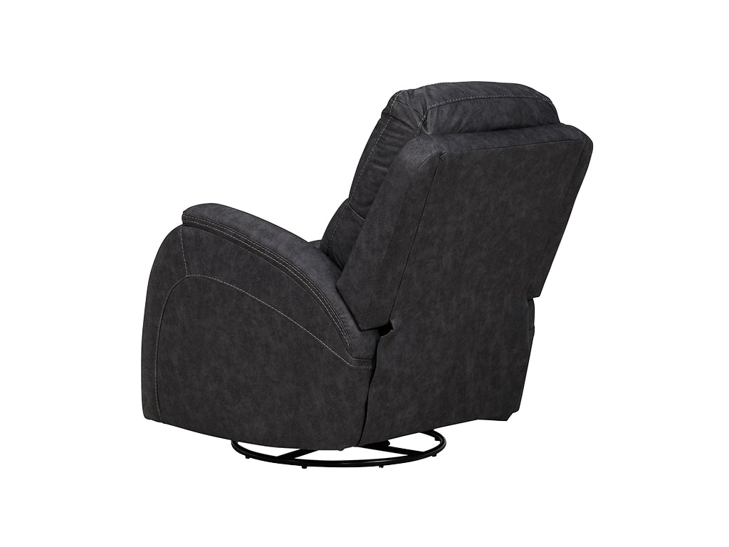 HomeStretch Zena Graphite Swivel Glider Recliner 214-93-62