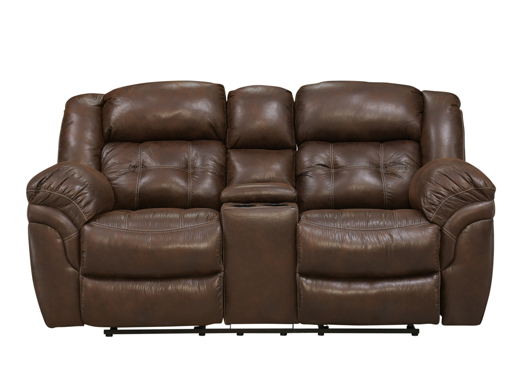 Frontier Espresso Manual Reclining Console Loveseat by HomeStretch