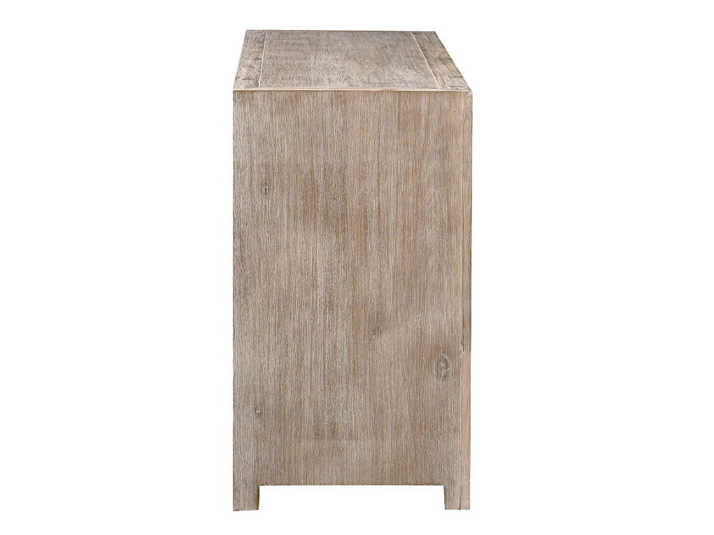 Gramercy Grey Wash 3 Door Chevron Accent Cabinet by Jofran 2156-60