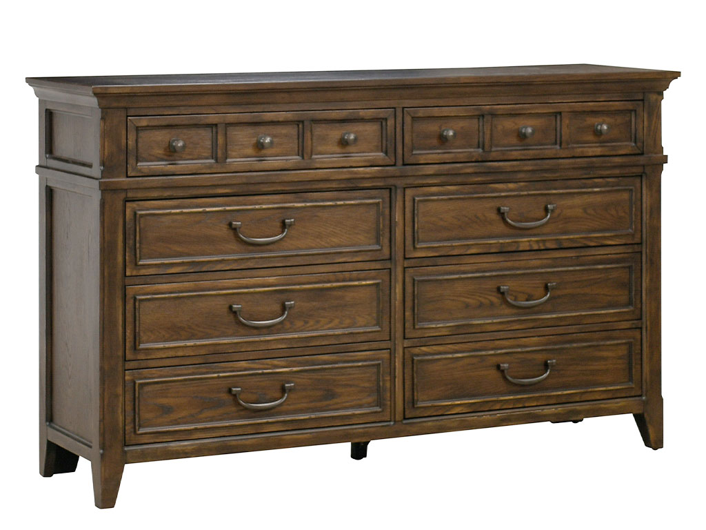 Paradise Valley Saddle Brown 8 Drawer Dresser by Liberty Furniture