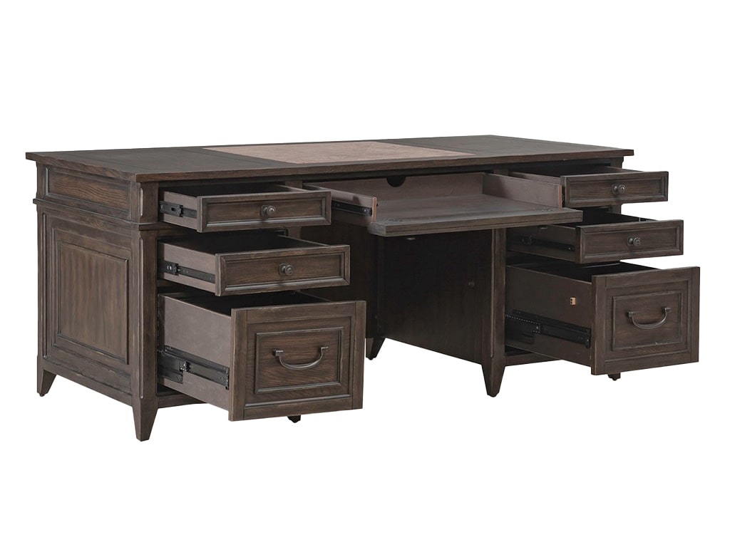 Liberty Paradise Valley Saddle Brown Executive Desk 297-HO-EXD