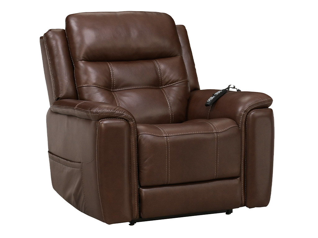 Infi Elite Sorrento Coffee Leather Medical Grade Power Reclining