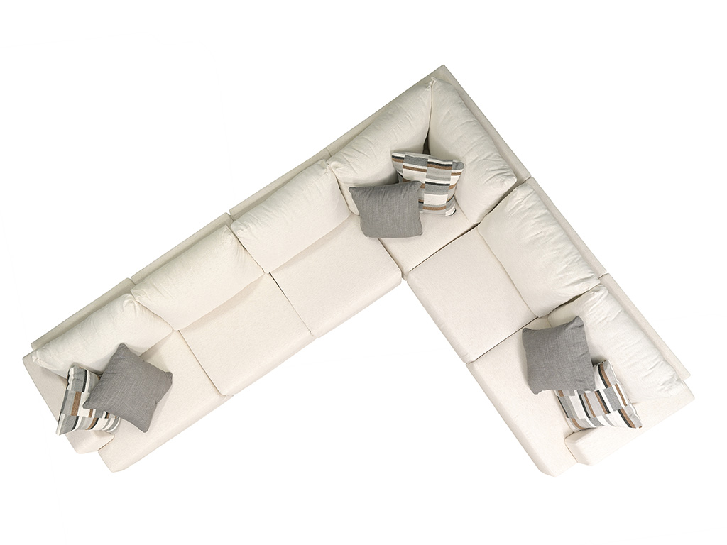 Hansel Nomad Snow 6 Piece Modular Sectional from the West Coast