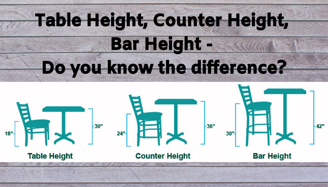 seating how tall is a standard bar top